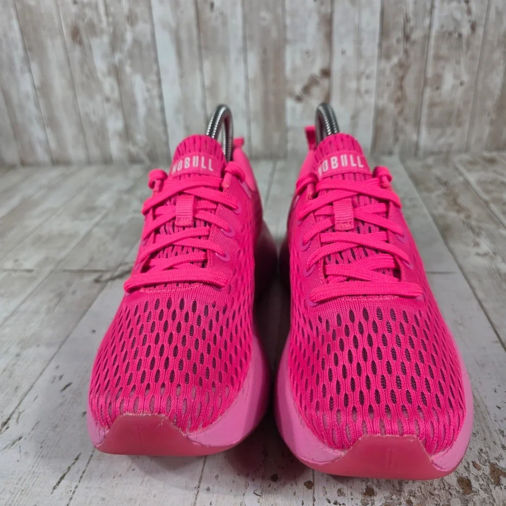NOBULL Pink Mesh Runner Women 6.5 Low Top Athletic Training Running Shoes